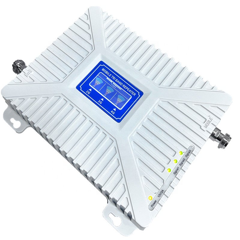 Outdoor LPDA antenna receive signal from cell tower home office indoor use full set mobile cellphone network signal booster